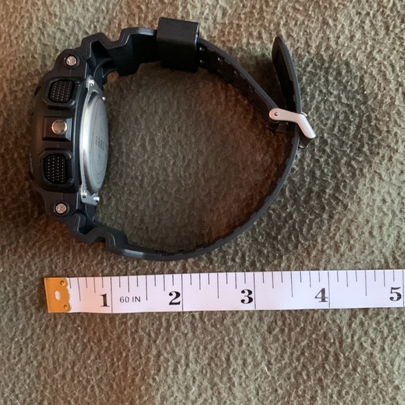 NIB Men’s Burk black and blue sports watch. Water resistant. Has Warranty card - Picture 6 of 10